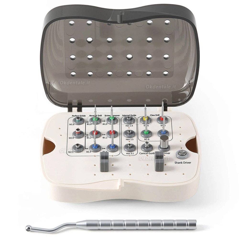 Kit universale HLY Dental per la rimozione di viti implantari